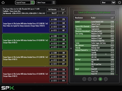 SPX Torque Slide Rule screenshot 3