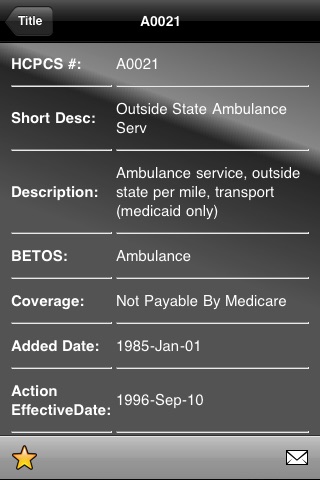 HCPCS Code (Healthcare Common Procedure Coding System) screenshot 3