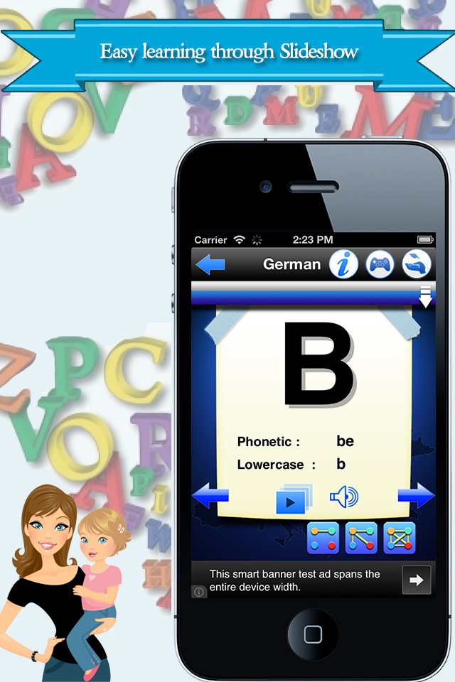 LingoDiction - Alphabet Flashcard Games & Phonics (English, German, Dutch & more)  Europe Vol.1 screenshot 2
