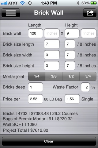SiConstruct Construction Calculator screenshot 4