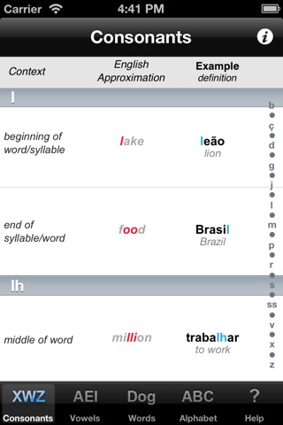Decoder PORTUGUESE (Brazilian) Pronunciation Guide screenshot 2