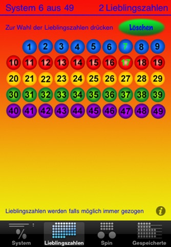 Lotto with lucky numbers screenshot 3