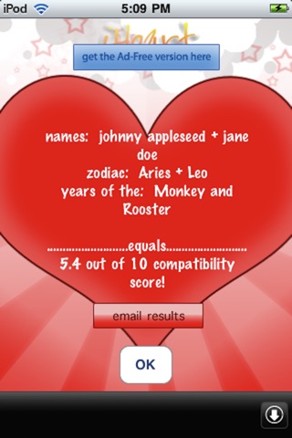 iHeart Love Compatibility Match Calculator Free - Test Your Crush! screenshot 3