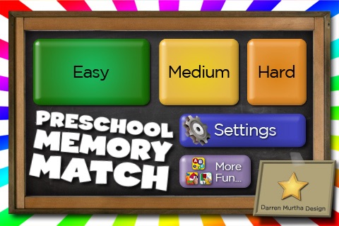 Preschool Memory Match