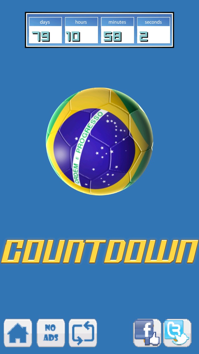ブラジルサッカーカウントダウン (Mighty Football Boom - The World Best Countdown to Beach-es of Brazil Action Sport Game)のスクリーンショット2 ブラジルサッカーカウントダウン (Mighty Football Boom - The World Best Countdown to Beach-es of Brazil Action Sport Game)のスクリーンショット2