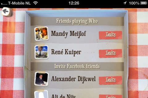 Who? the Game, play against your Facebook friends! screenshot 3
