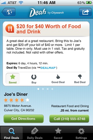 Deals by Citysearch screenshot 3
