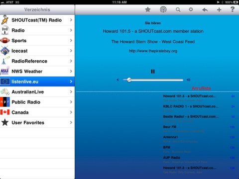 Radio - iPad Edition screenshot 2