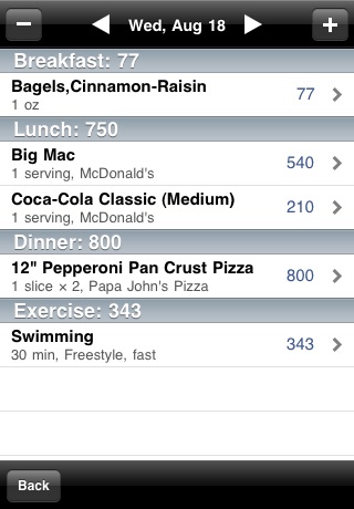 Calorie One - Calorie, Exercise & Weight Tracker screenshot 4
