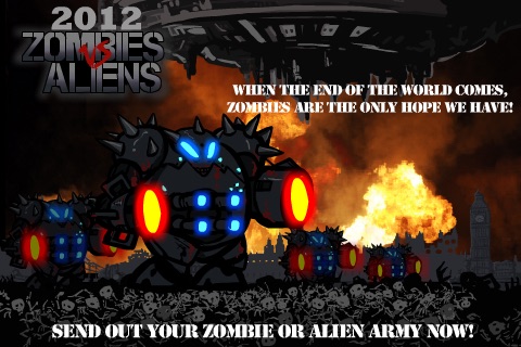 2012 Zombies vs Aliens Warfare screenshot 2