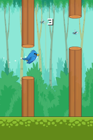 Tiny Flappy Hungry Bird - A clumsy little bird's endless search for food screenshot 2