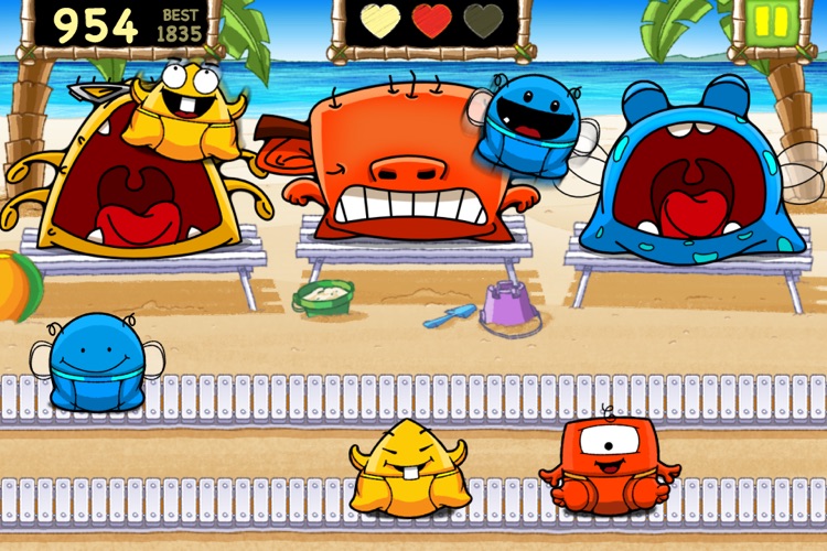 Feed the Monsters flick puzzle game screenshot-4