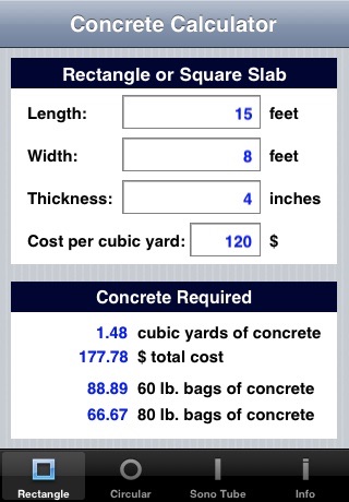Concrete Calculator