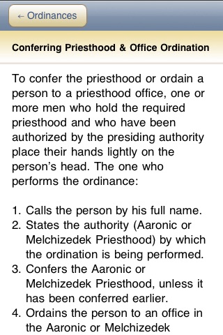 LDS Priesthood Ordinances & Blessings screenshot 2