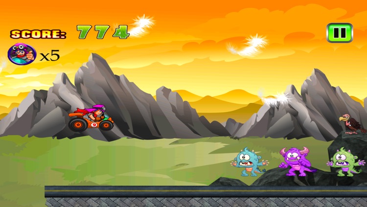 Wind Racer Monster GoKart Race screenshot-3