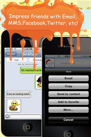 Animoticons+Emoji PRO for MMS & Facebook Text Messaging screenshot 3