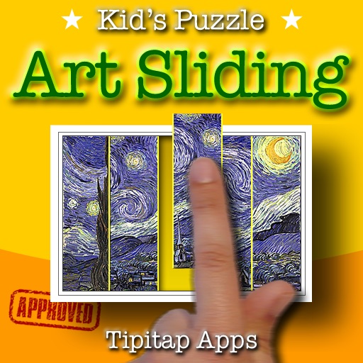 Kid’s art puzzle: sliding slices! icon