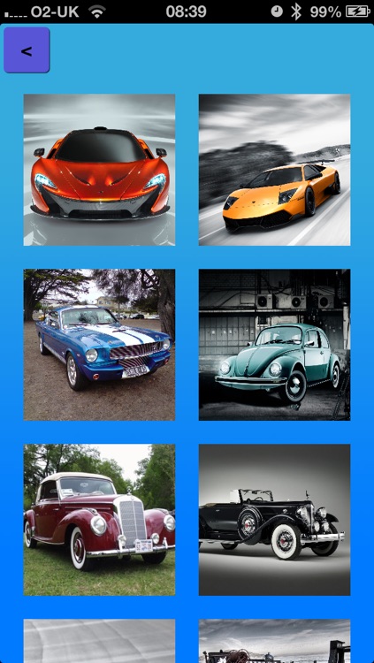 Car Scramblers - a tile puzzle with pictures of automobiles