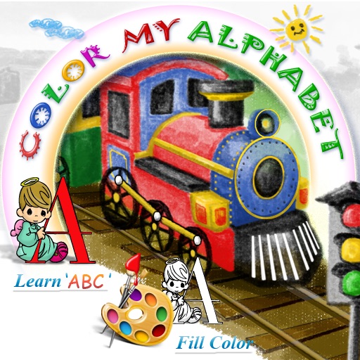 Color My Alphabet - Print Coloring Worksheets
