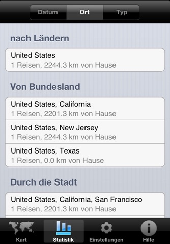 TravelStatsLite screenshot 2