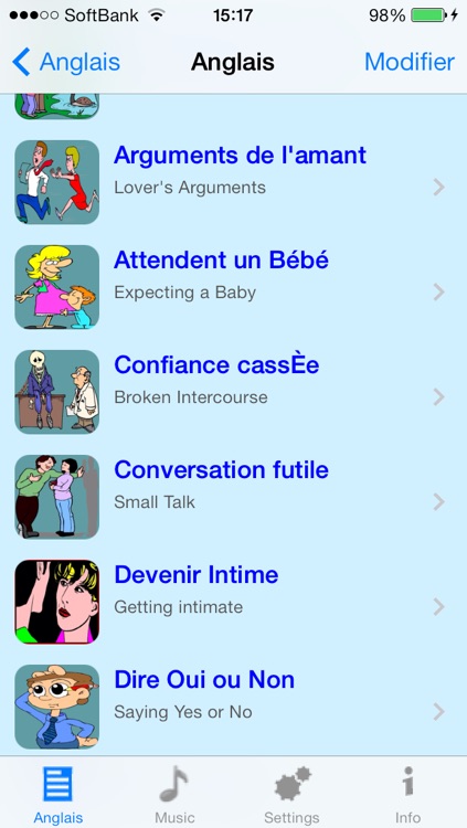 Anglais - French to English Talking Phrase Book and Translator