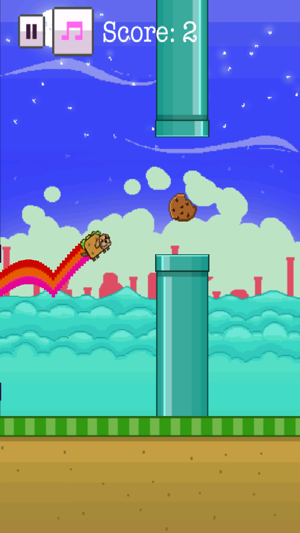 Flying Rainbow Dog & Bird - Fun Free Easy Physics Tap Jump 8(圖2)-速報App