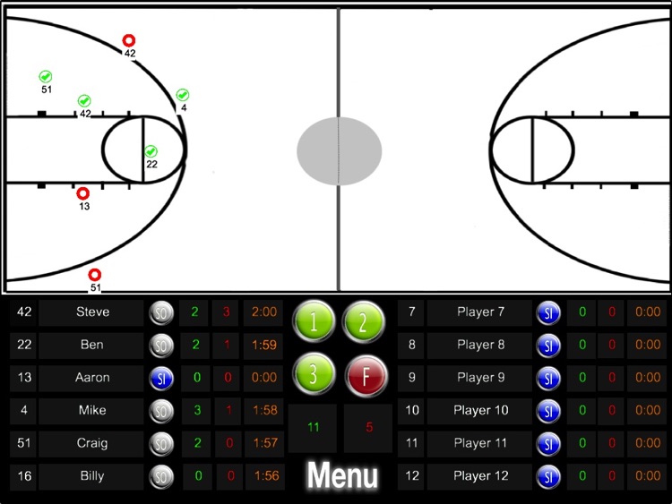 Basketball ScoreKeeper HD Lite screenshot-3