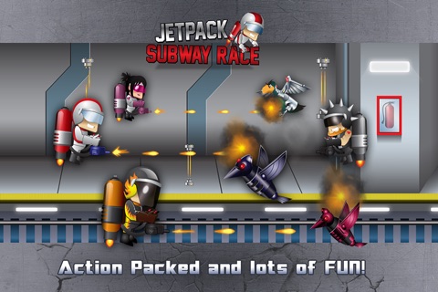 Jetpack Subway Fighter - Special Agent Endless Run Game screenshot 2