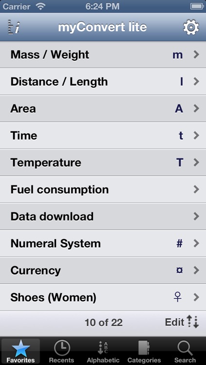 myConvert Lite - unit converter