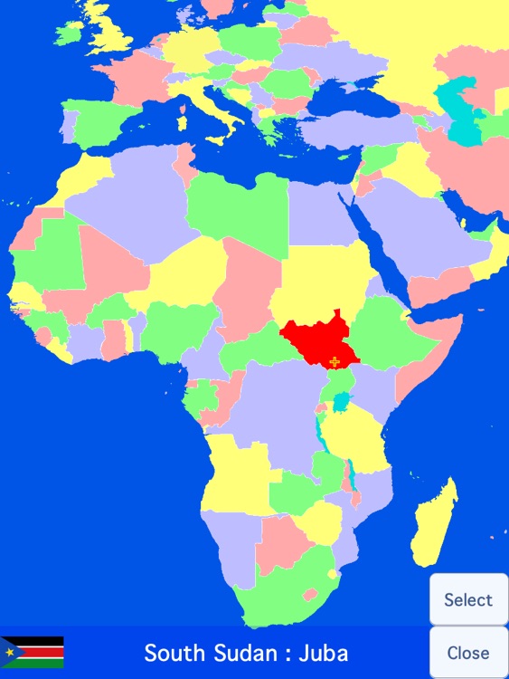 World Map Free for iPad