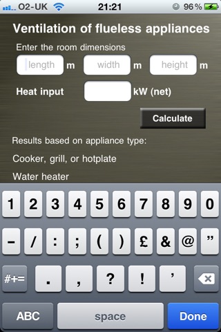 Ventilation Calc - Natural Gas screenshot 2