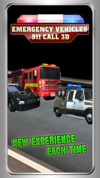 Emergency Vehicles 911 Call - The ambulance , firefighter & police crazy race - Free Edition screenshot-3