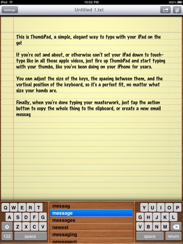 ThumbPad screenshot 3