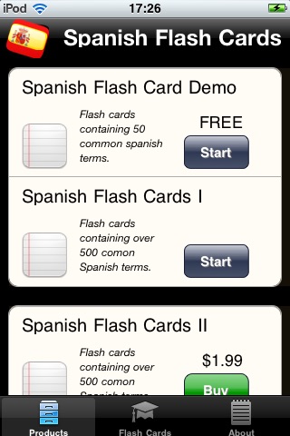 .: Free Spanish Flash Cards :. screenshot 3