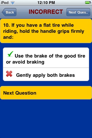 ca motorcycle permit test practice test