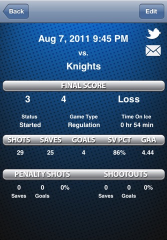 Goalie Stats screenshot 4