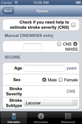 IScore - Ischemic Stroke Predictive Risk Score screenshot 2