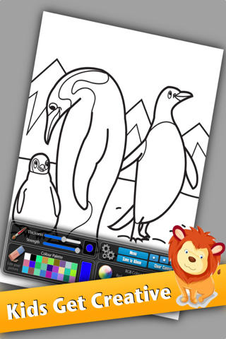 180 Painting Book for Kids : Zoo Animal Coloring, Drawing for Girls and Boys screenshot 3