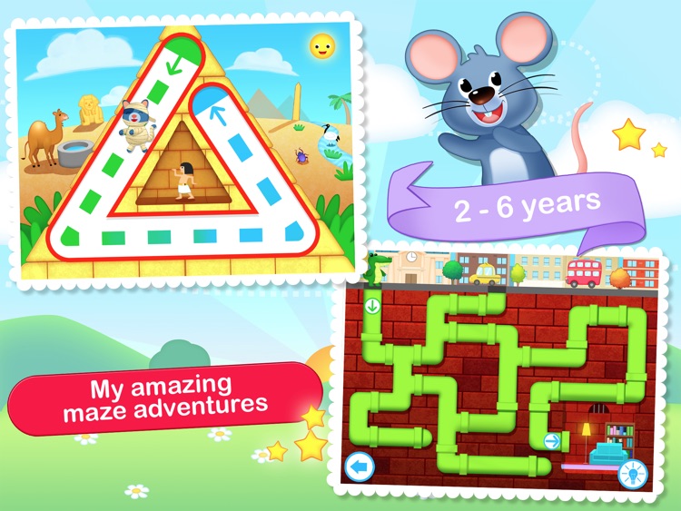 Toddler Maze 123 Free - Fun learning with Children animated puzzle game