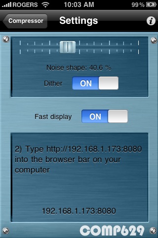 Compressor screenshot 2