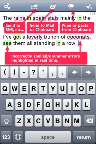 SpellChecker ✔ Email, SMS, Twitter & SNS screenshot 2
