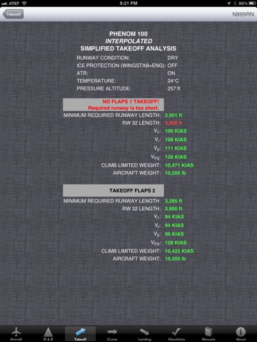 myPhenom Flight Calculator screenshot 3