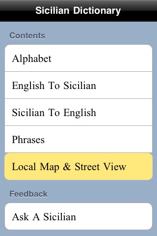 Sicilian Dictionary screenshot 2