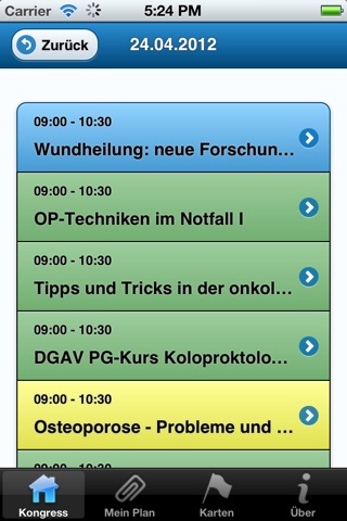 Planer des 129. Kongresses der DGCH screenshot 3