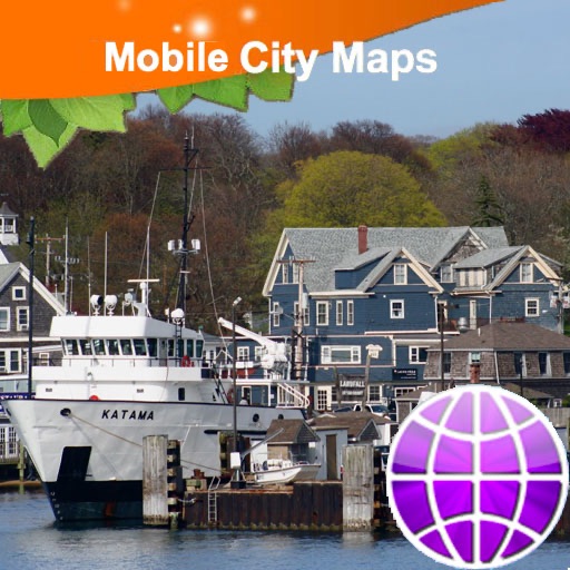 Martha’s Vineyard, Cape Cod, Nantucket Street Map. icon