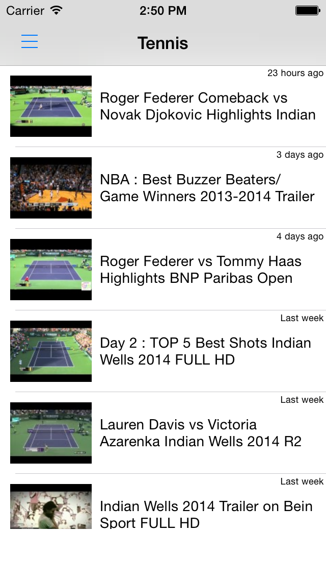 テニス動画まとめ - 試合結果やハイライトを動画でチェック！のおすすめ画像1