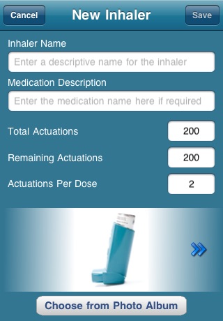 Inhaler Tracker screenshot 2