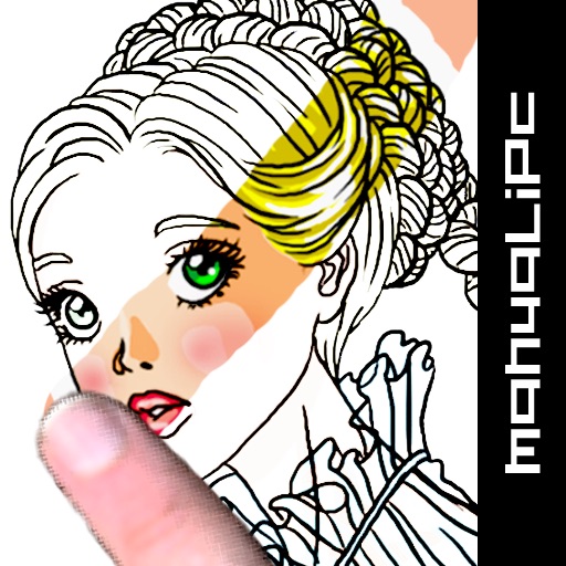 coloring book: rapunzel icon