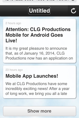 CLG Productions Mobile screenshot 2