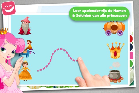 Kids Puzzle Teach me Princesses, discover pink pony’s, fairy tales and the magical princess world screenshot 2